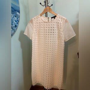 *New* Judith and Charles - Stunning White Eyelet Mini Dress